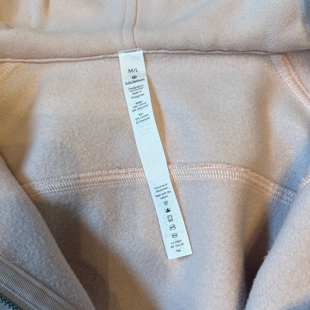 Lululemon Athletica Blush Pink Half-Zip Hoodie - Picture 3 of 3